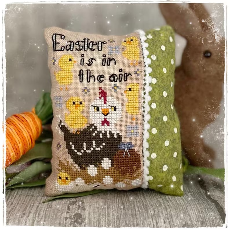Easter Vibes Pillow - Cross Stitch Pattern