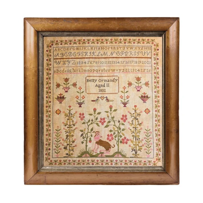 Betty Ormandy 1832 Sampler - Cross Stitch Pattern