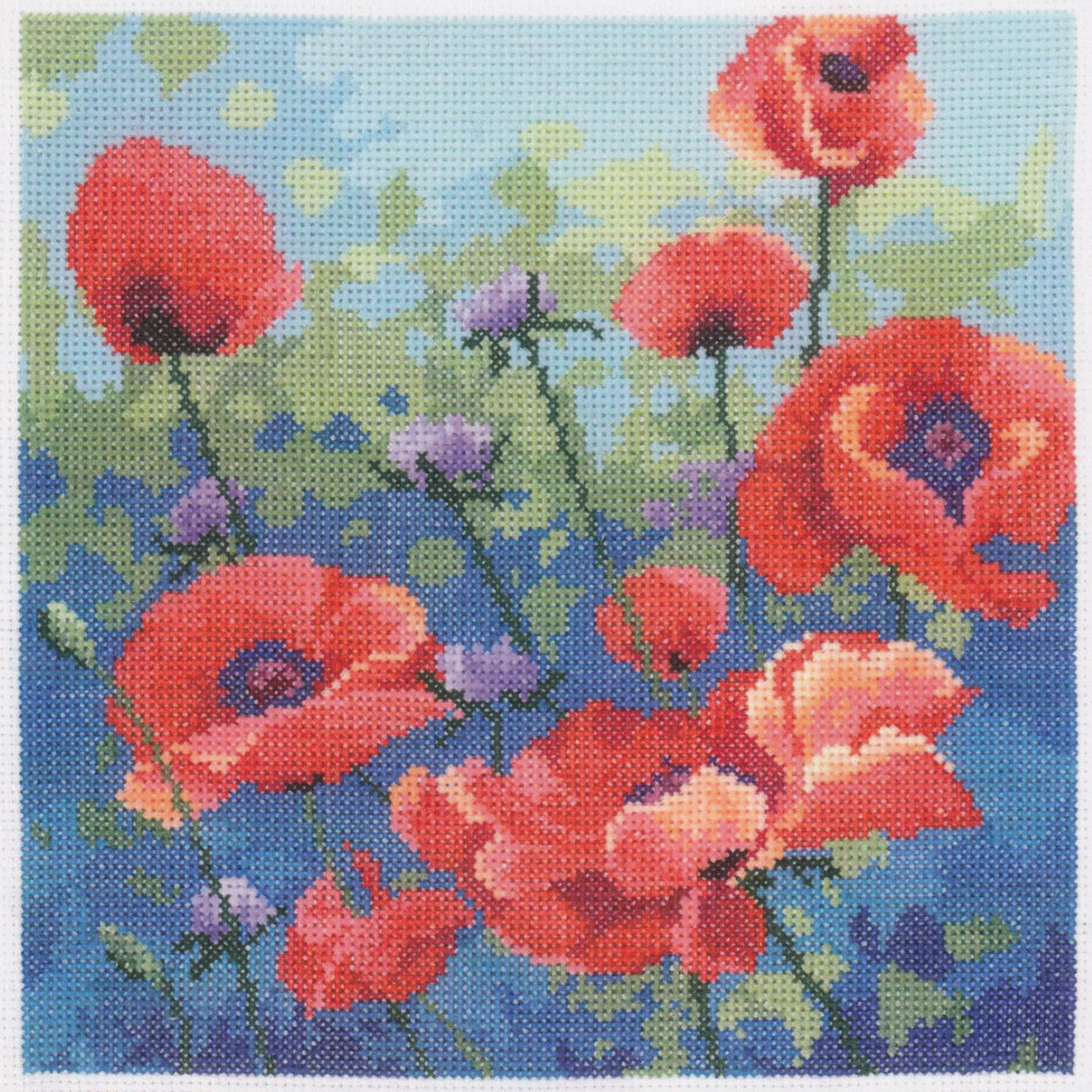 Poppies - Cross Stitch Pattern