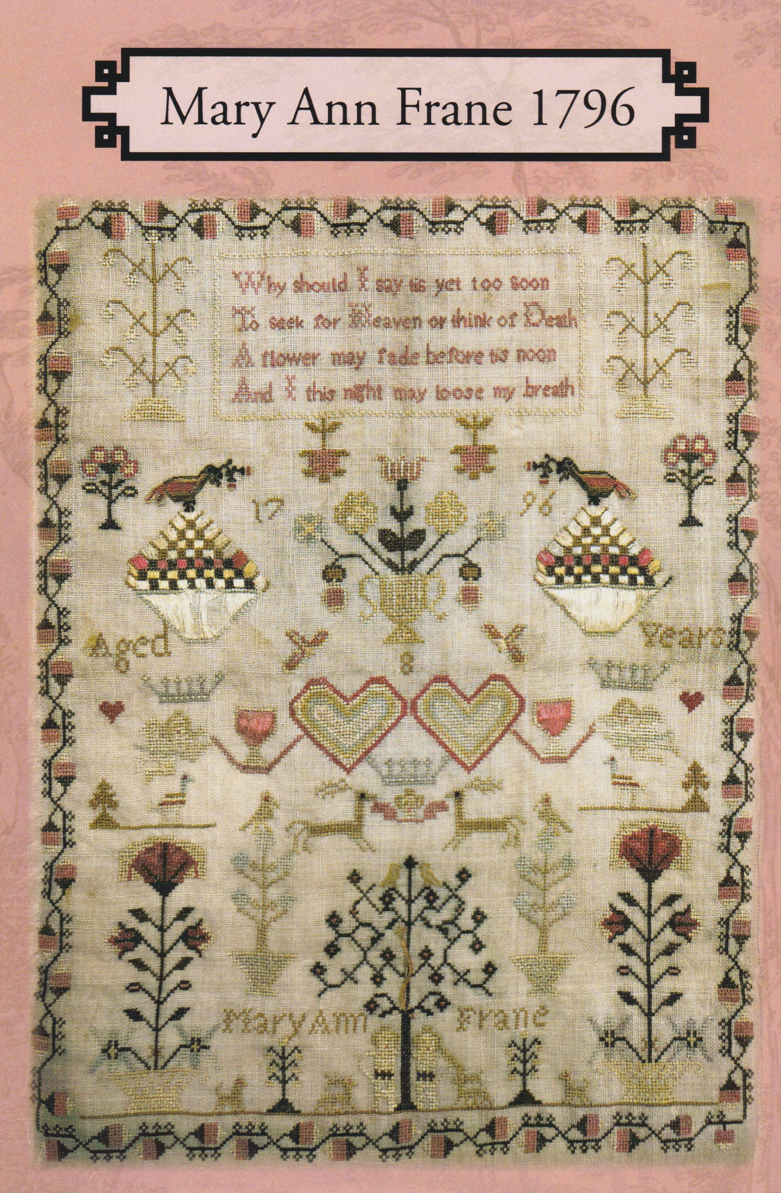 Mary Ann Frane 1796 - Cross Stitch Pattern