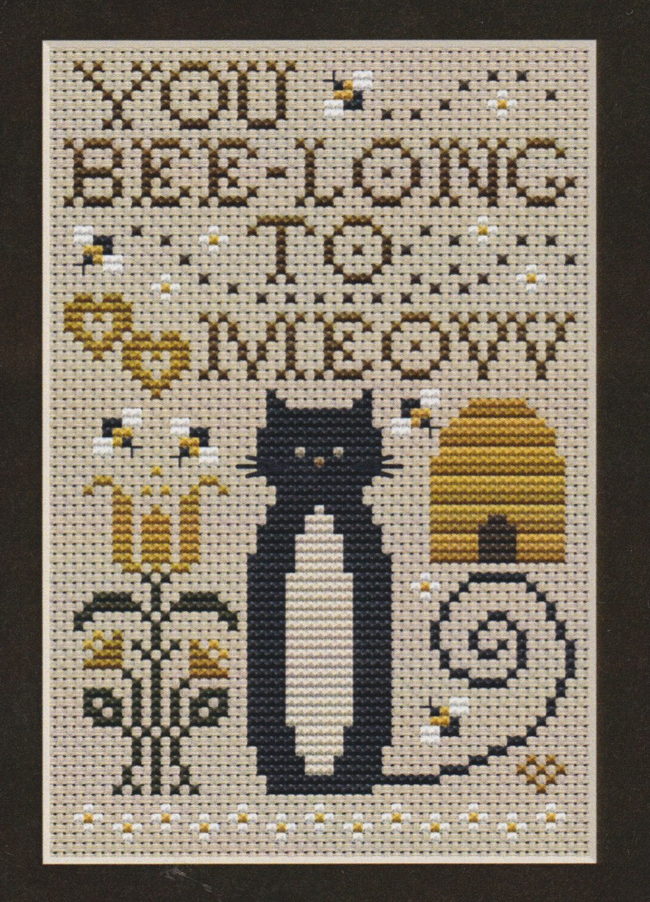 You Bee-long To Meow - Cross Stitch Pattern