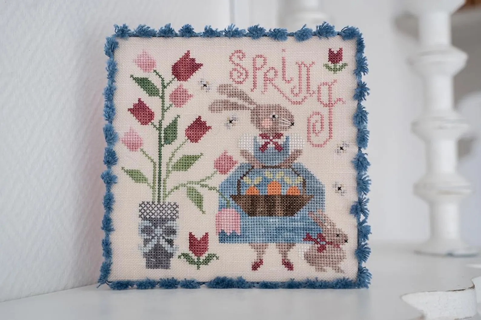 Carre Lapin - Cross Stitch Pattern