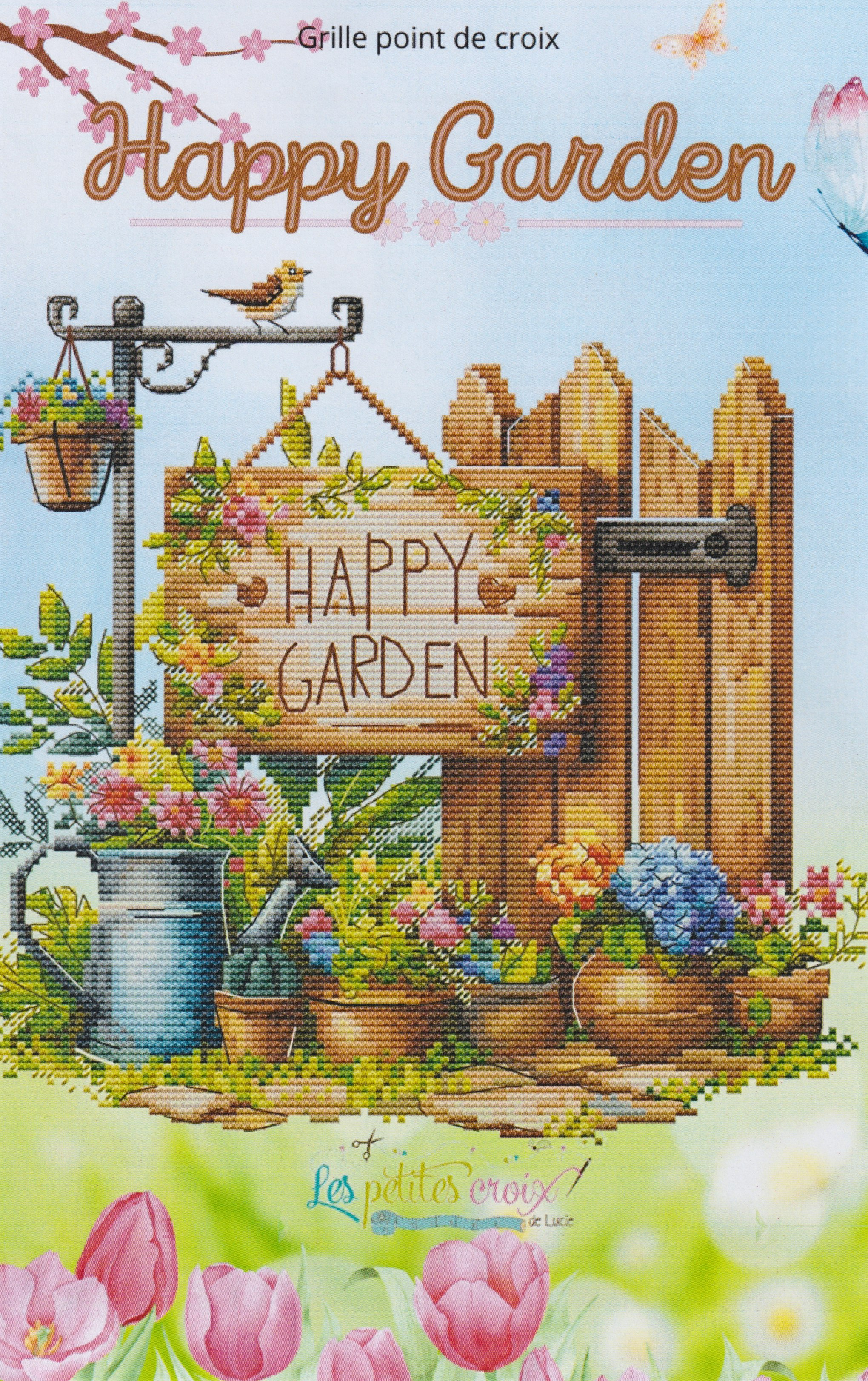 Happy Garden - Cross Stitch Pattern