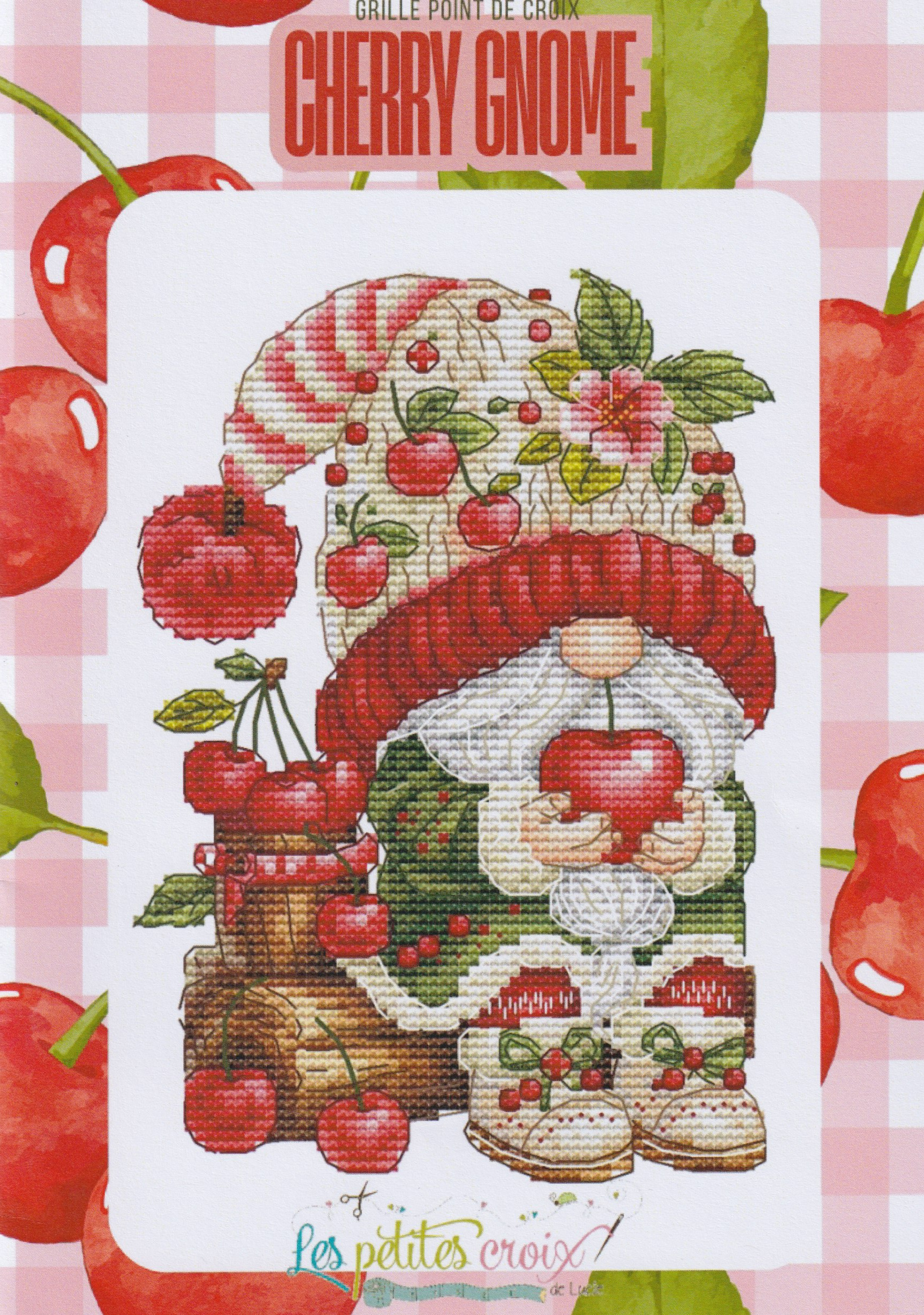 Cherry Gnome - Christmas Cross Stitch Pattern