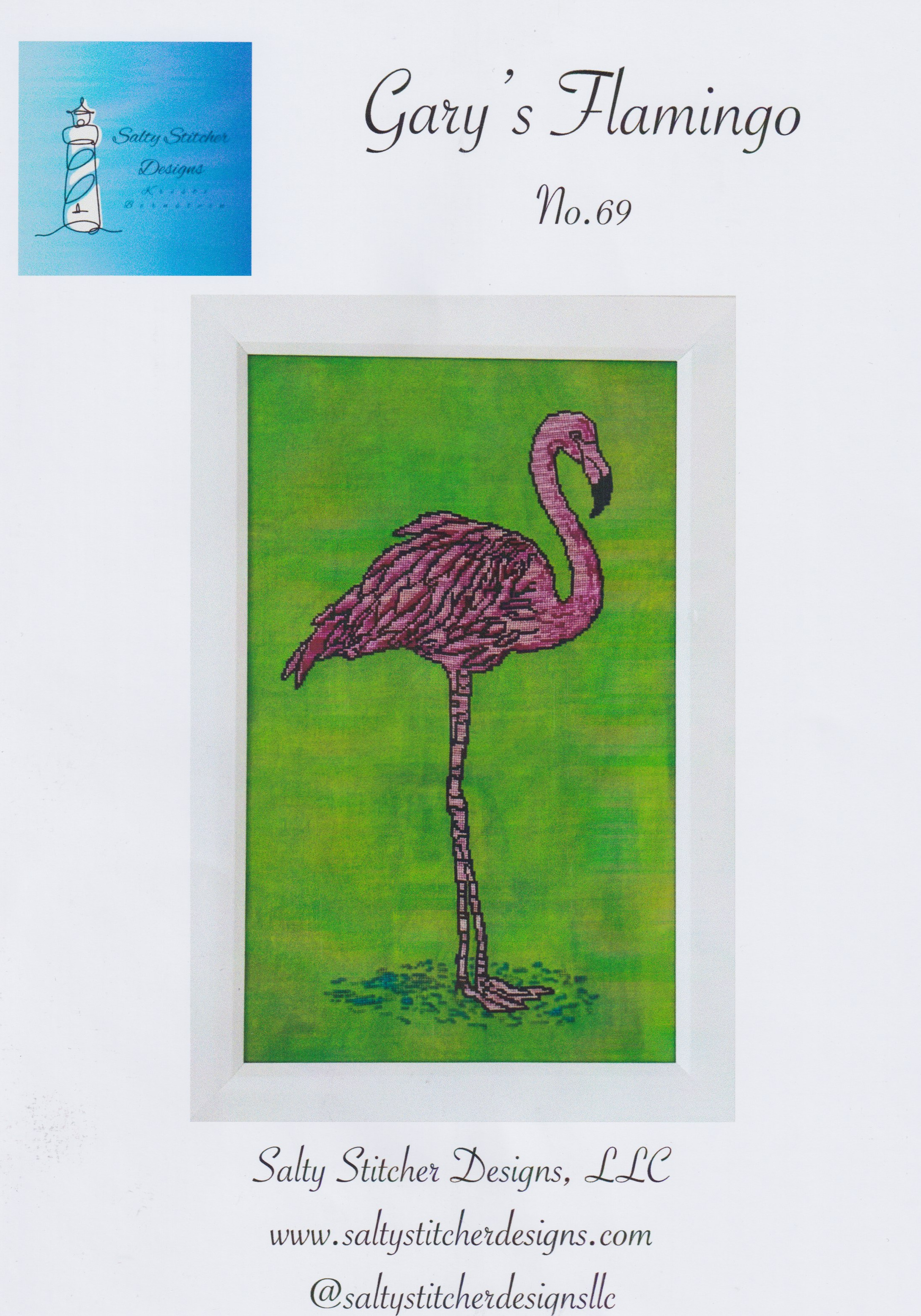 Gary's Flamingo - Cross Stitch Pattern