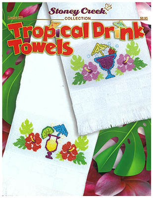 Tropical Drink Towels - Cross Stitch Pattern