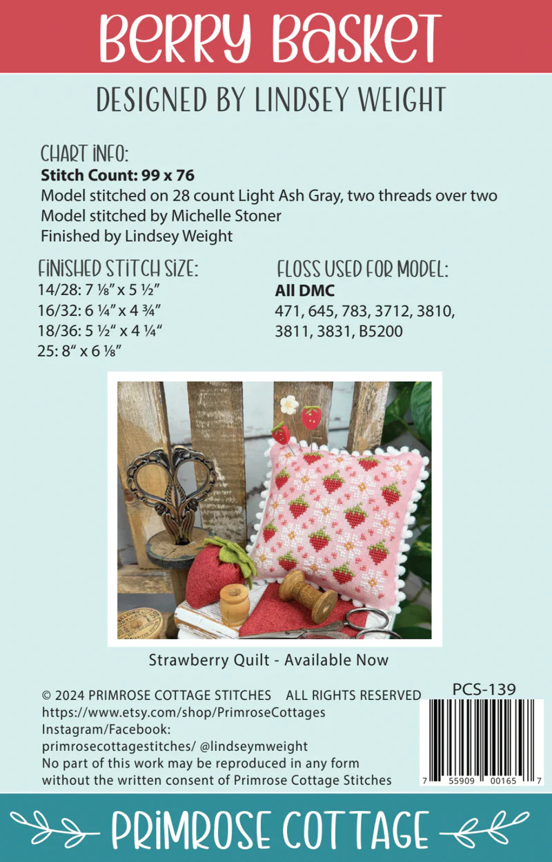 Berry Basket - Cross Stitch Pattern