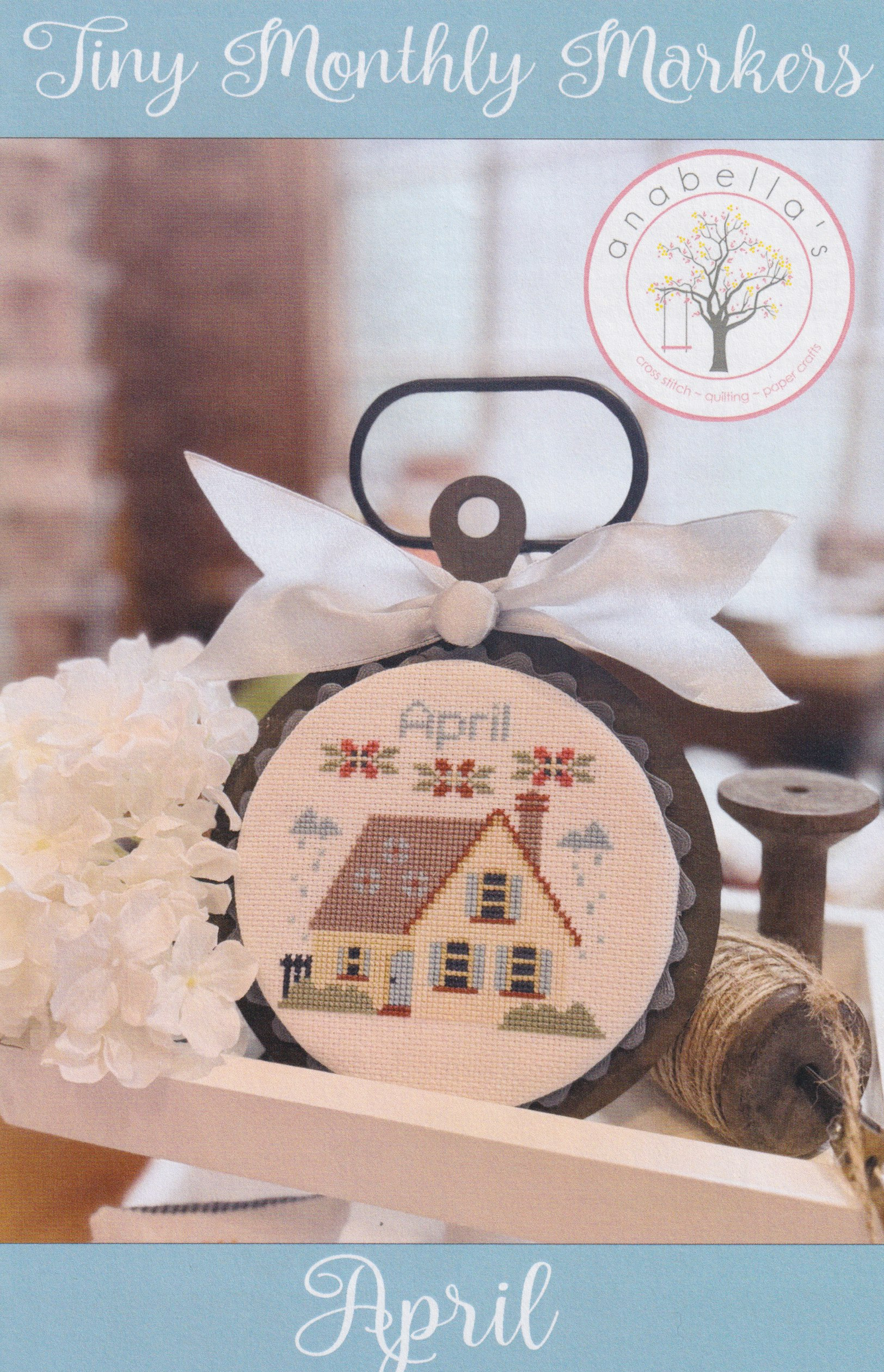 Tiny Monthly Markers April - Cross Stitch Pattern