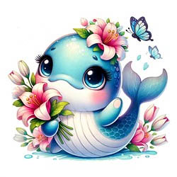 Animal Series Dolphin Magnet - Needle Minder
