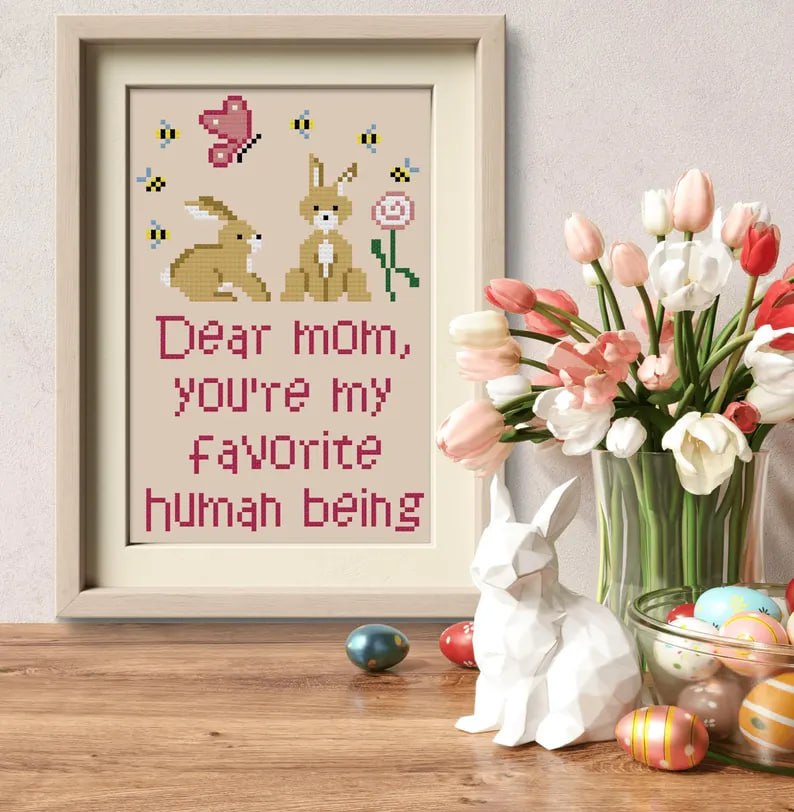 Dear Mom - Cross Stitch Pattern