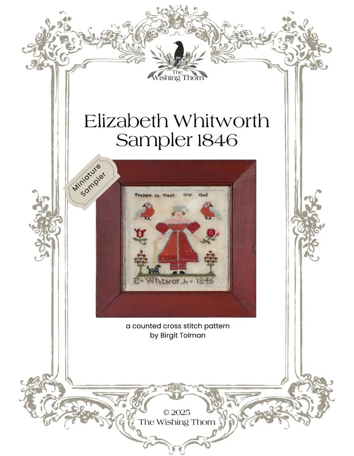 Elizabeth Whitworth 1848 - Cross Stitch Pattern