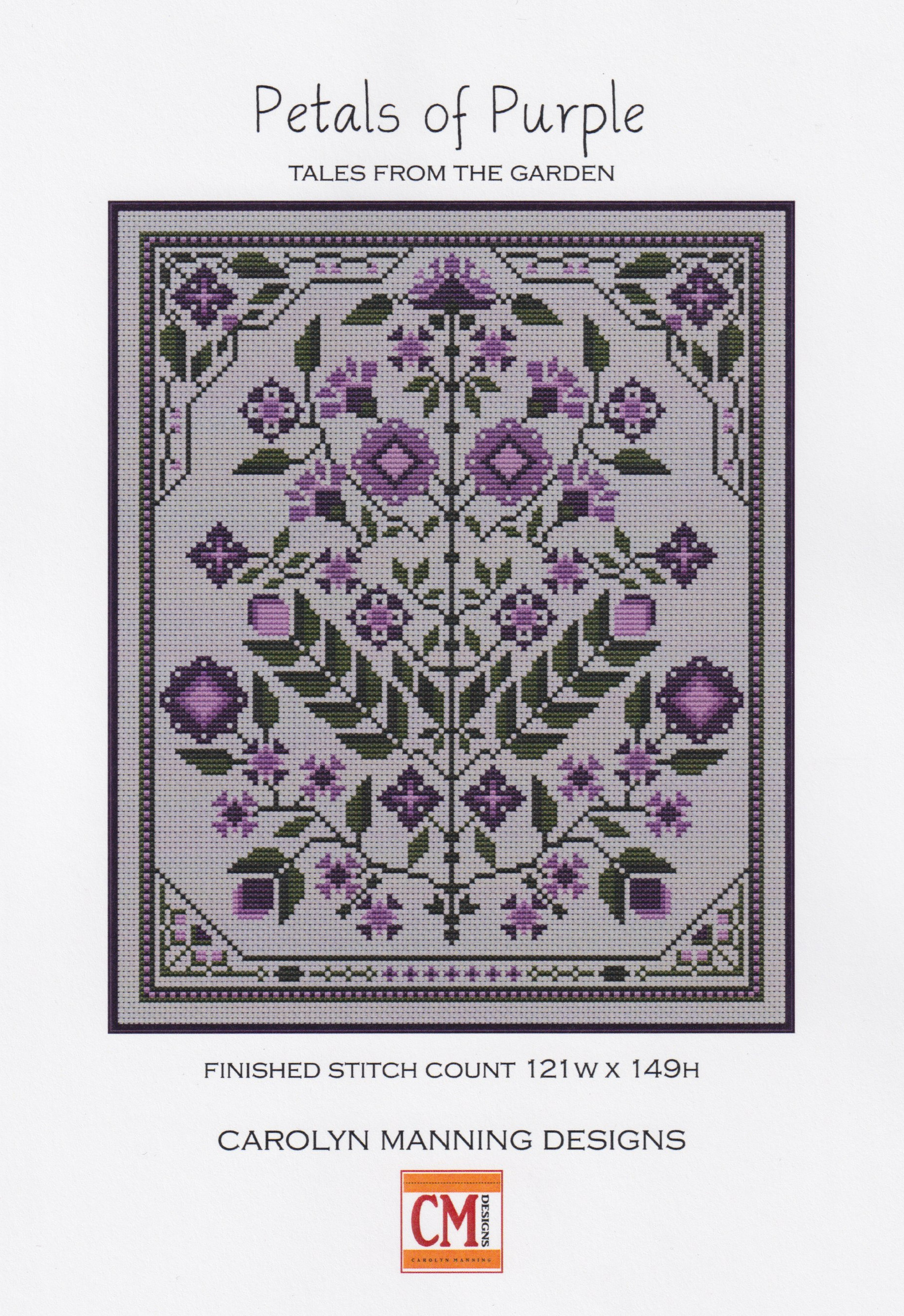 Petals Of Purple - Cross Stitch Pattern