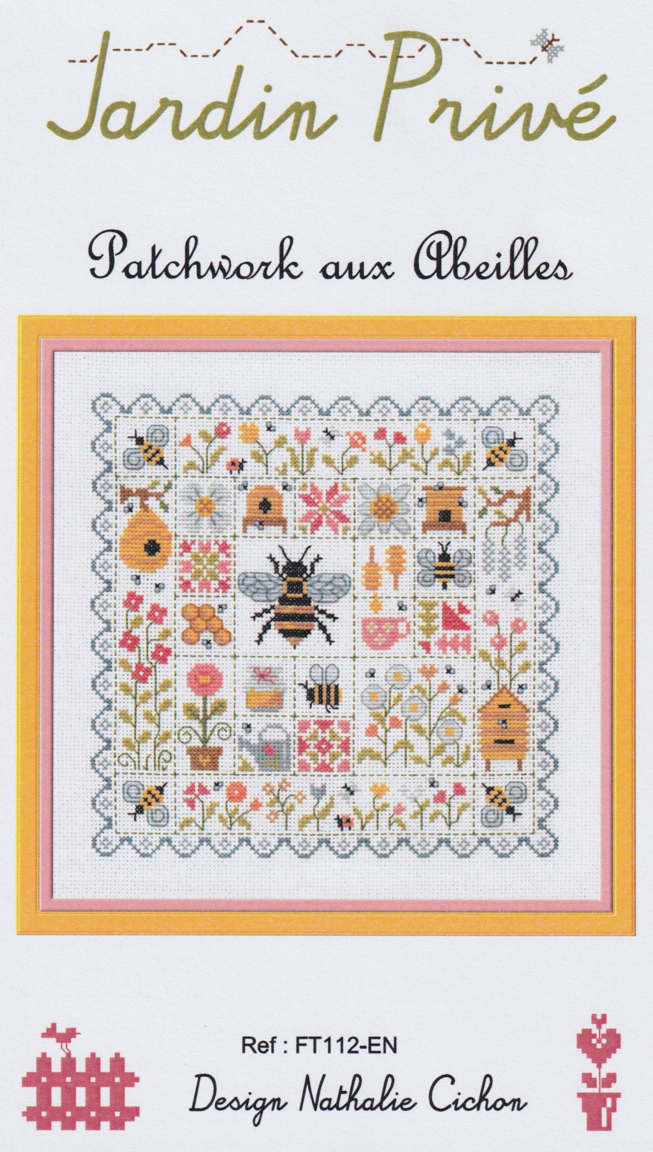 Patchwork Aux Abeilles - Cross Stitch Pattern
