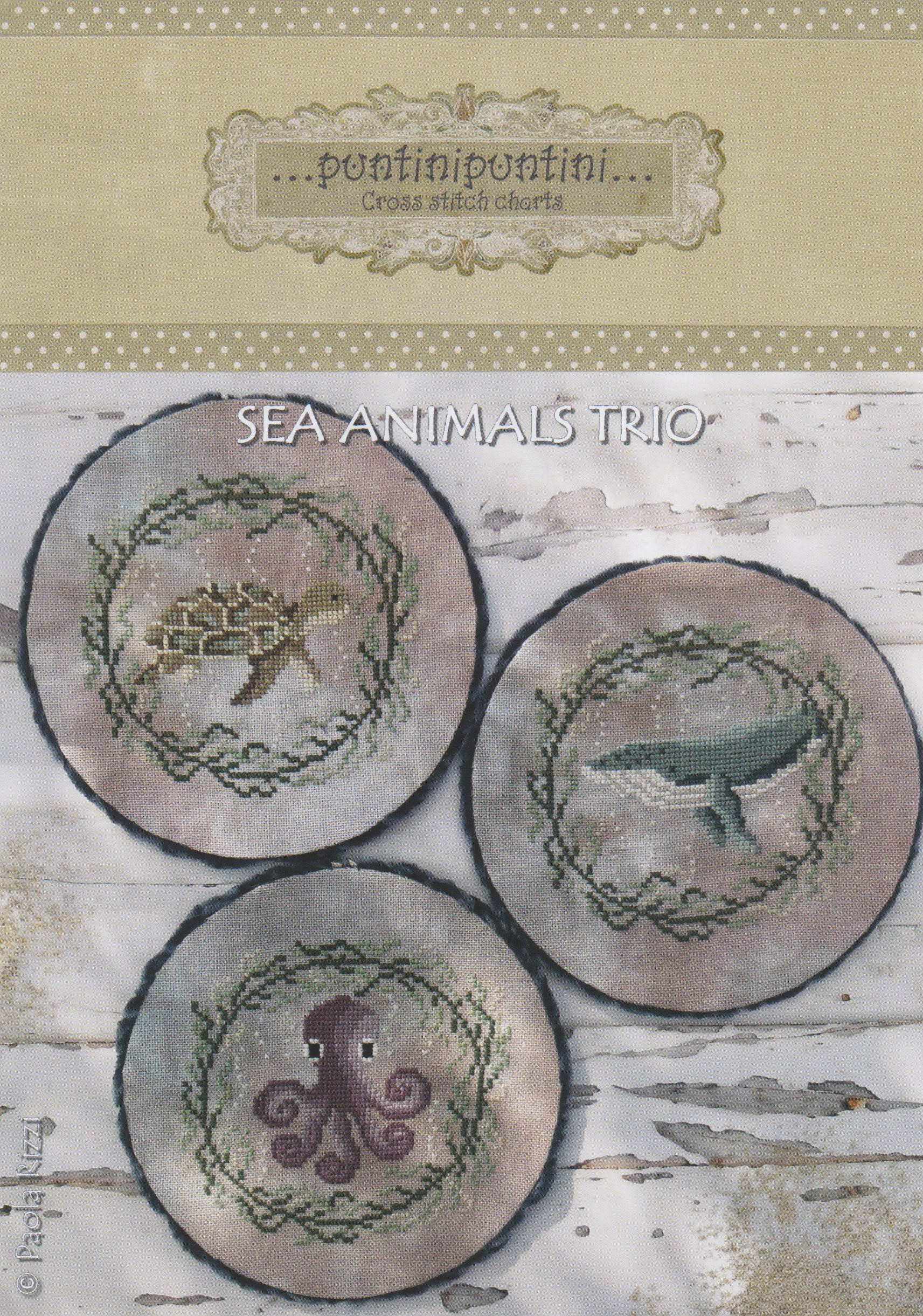 Sea Animals Trio - Cross Stitch Pattern