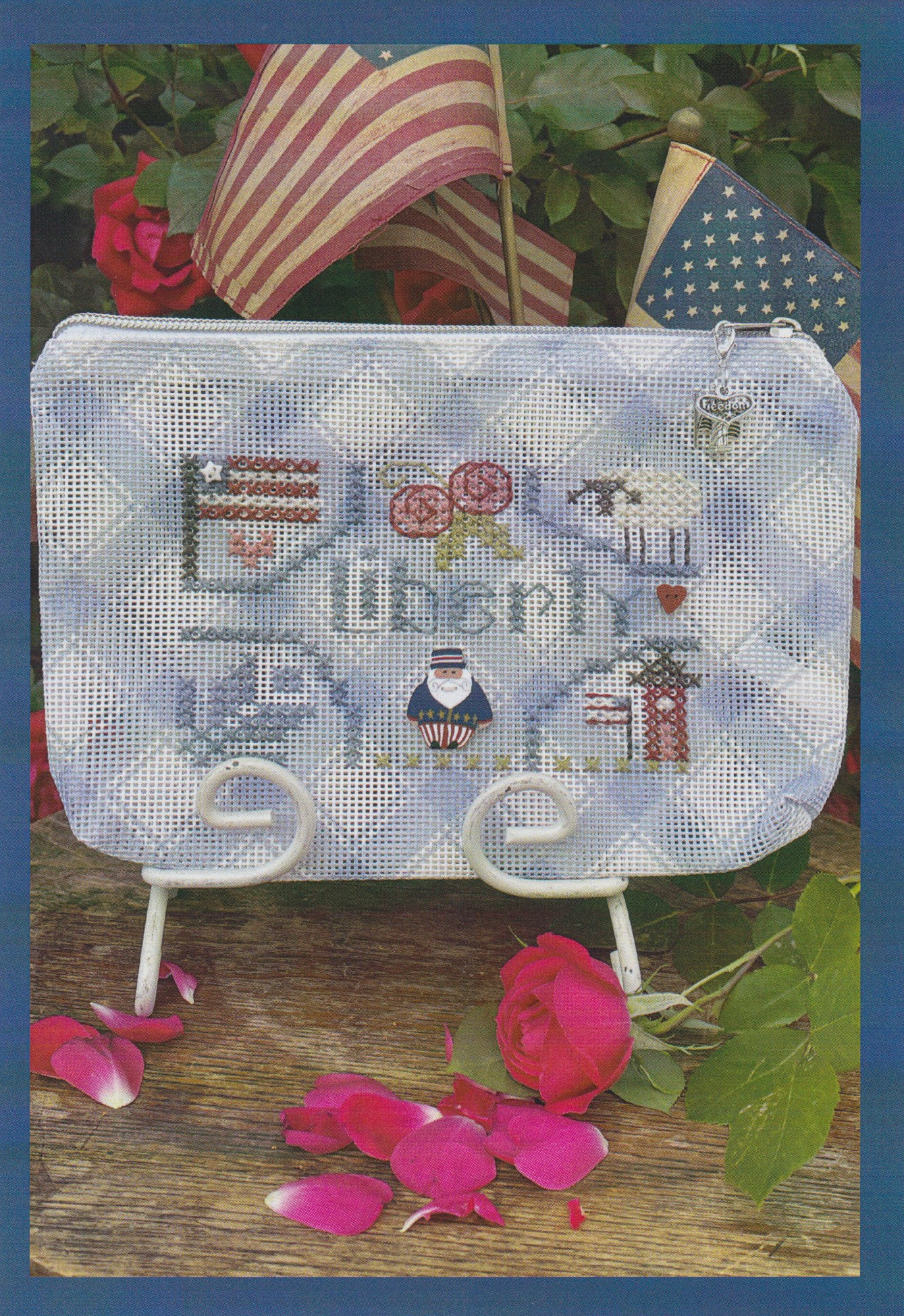 Liberty Mini Bag - Patriotic Cross Stitch Pattern
