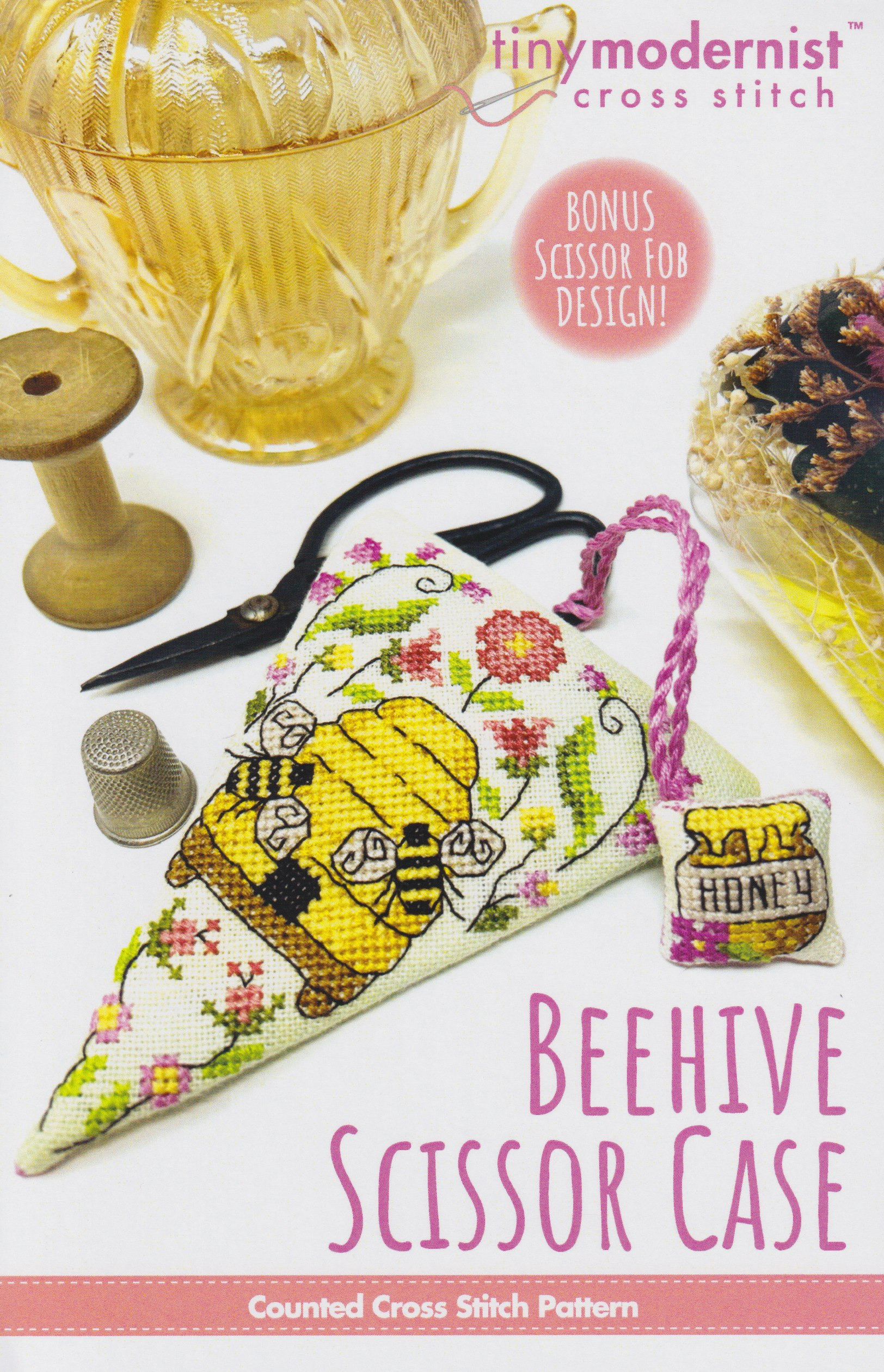 Beehive Scissor Case - Cross Stitch Pattern