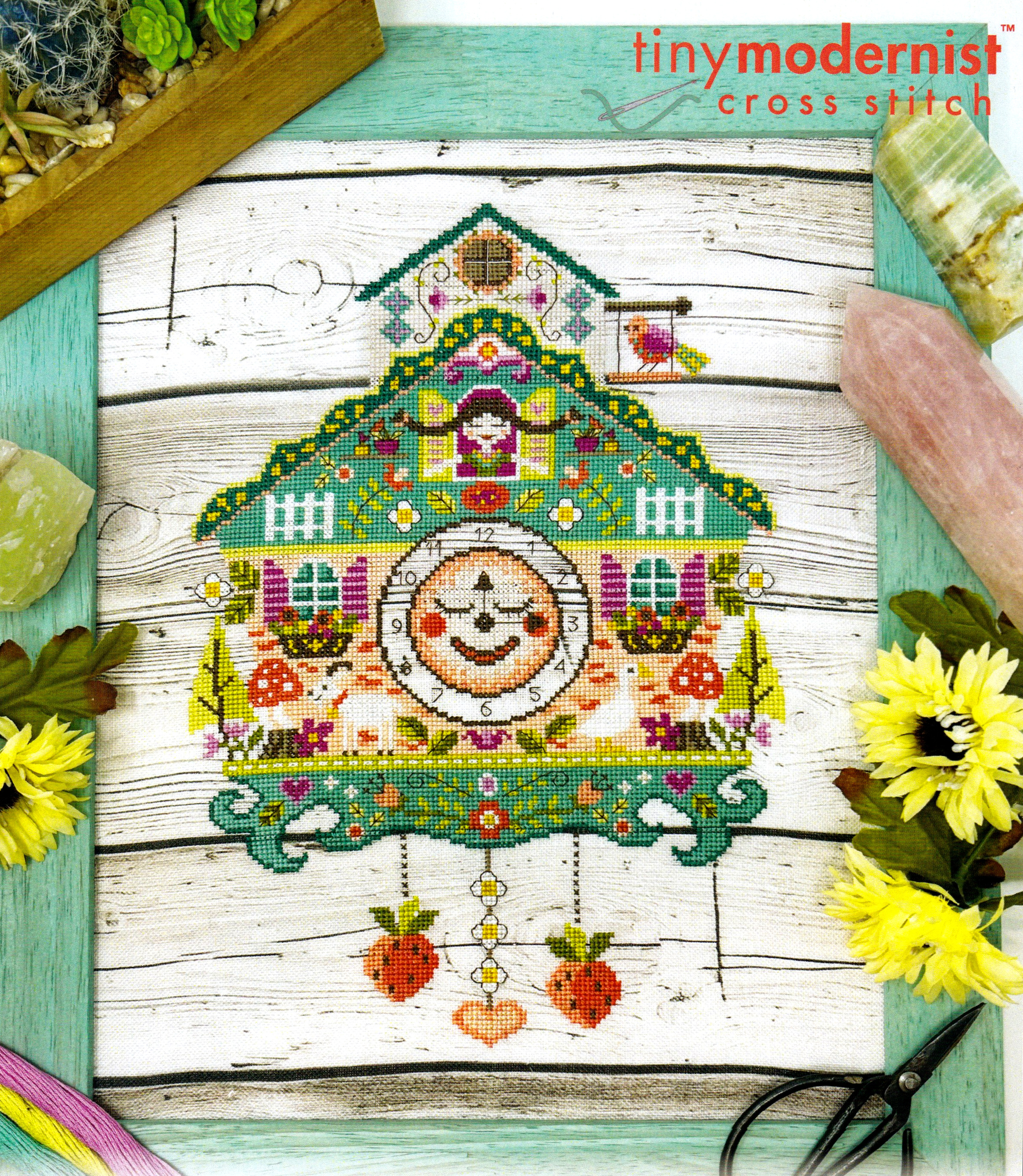 Summer Cuckoo Clock - Cross Stitch Pattern