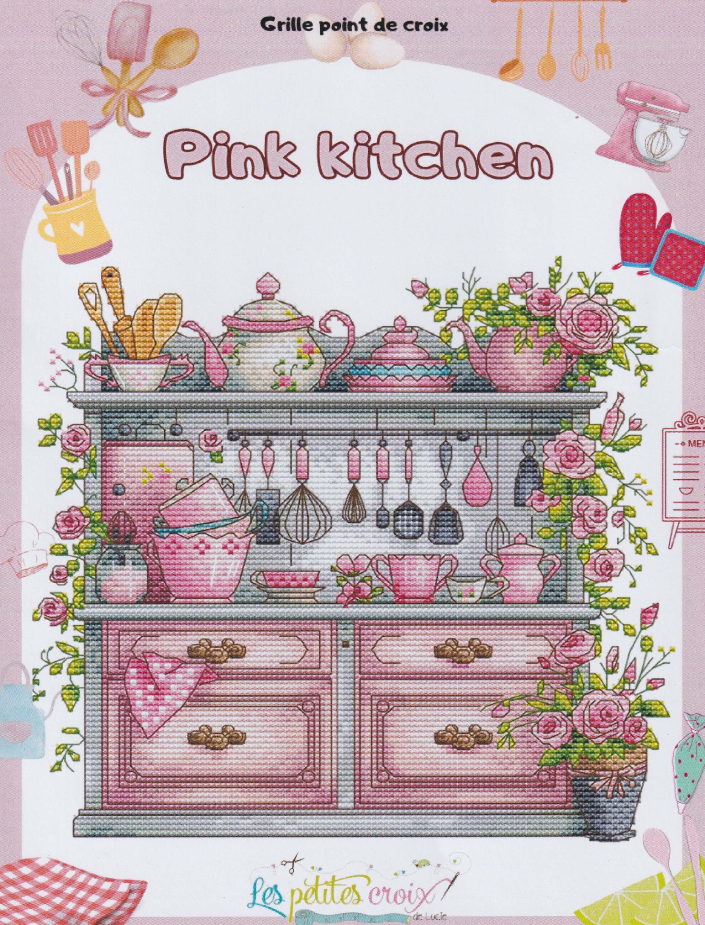 Pink Kitchen - Cross Stitch Pattern