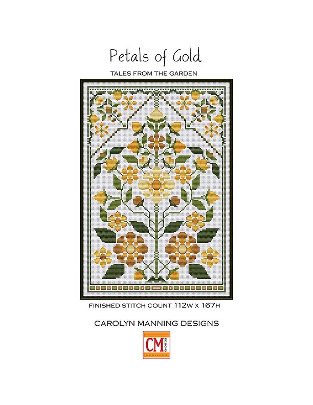 Petals Of Gold - Cross Stitch Pattern
