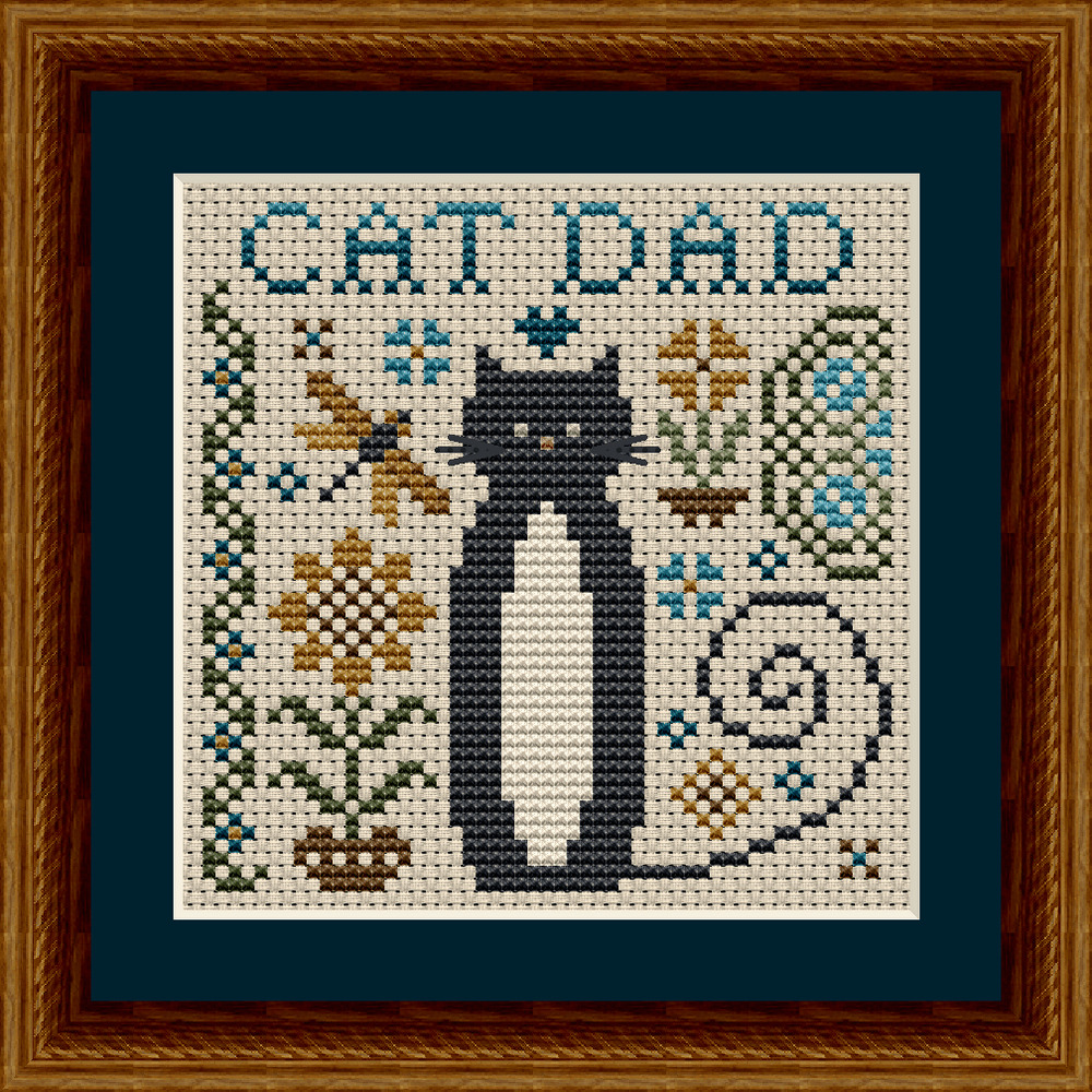 Cat Dad - Cross Stitch Pattern