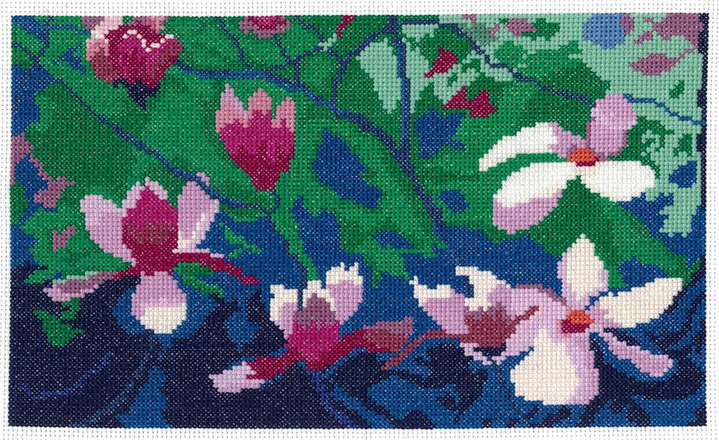 Magnolia Glow - Cross Stitch Pattern
