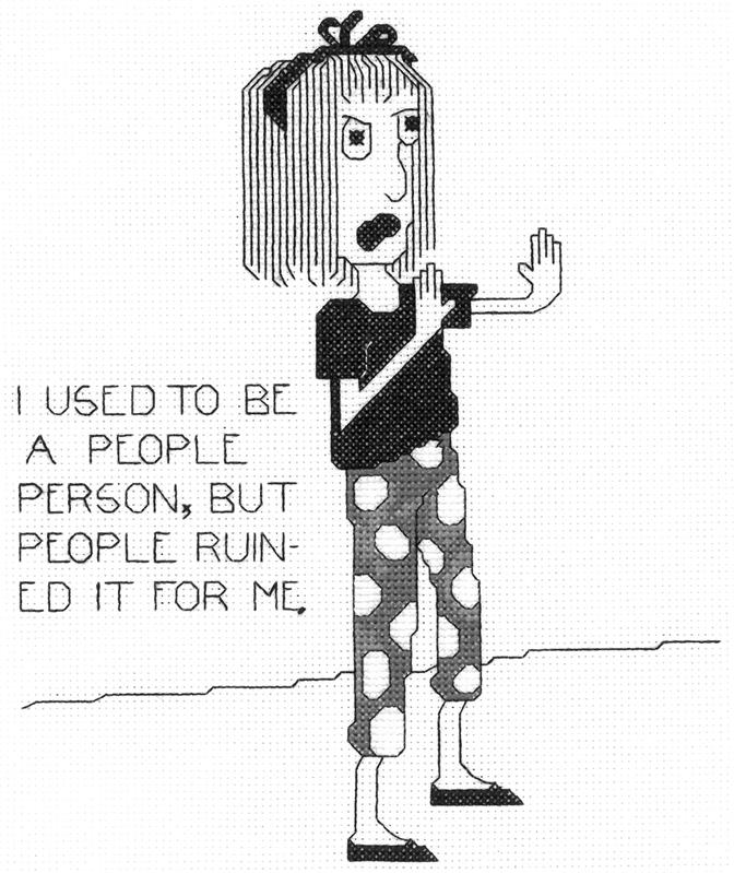 Ex People Person - Cross Stitch Pattern