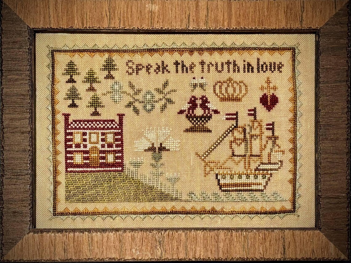 Speak The Truth In Love - Cross Stitch Pattern