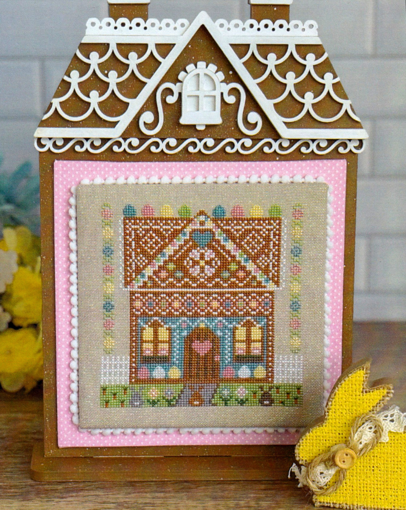 Easter All Seasons Gingerbread House - Cross Stitch Pattern