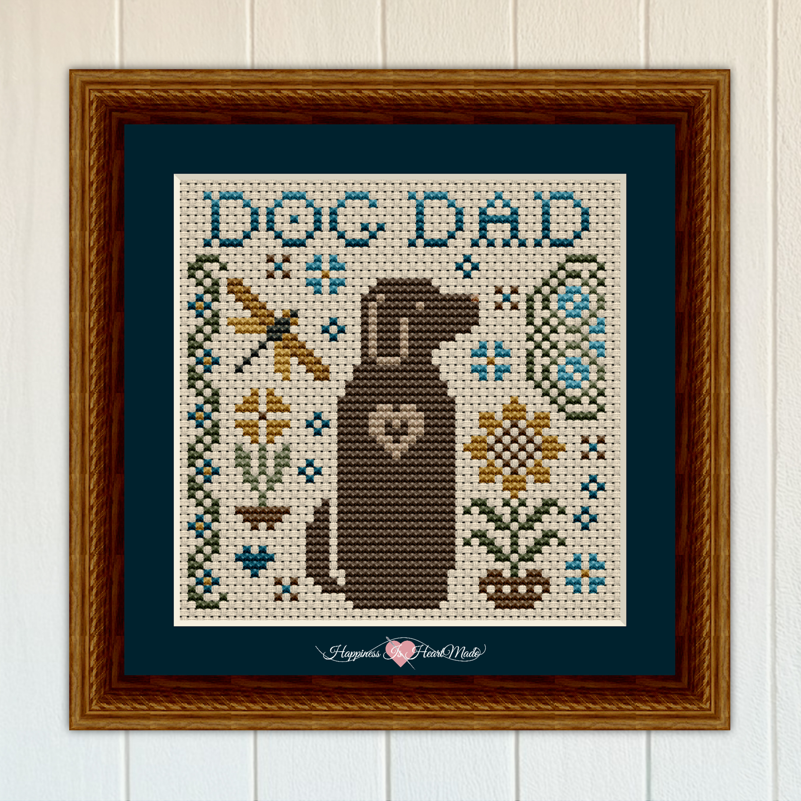 Dog Dad - Cross Stitch Pattern