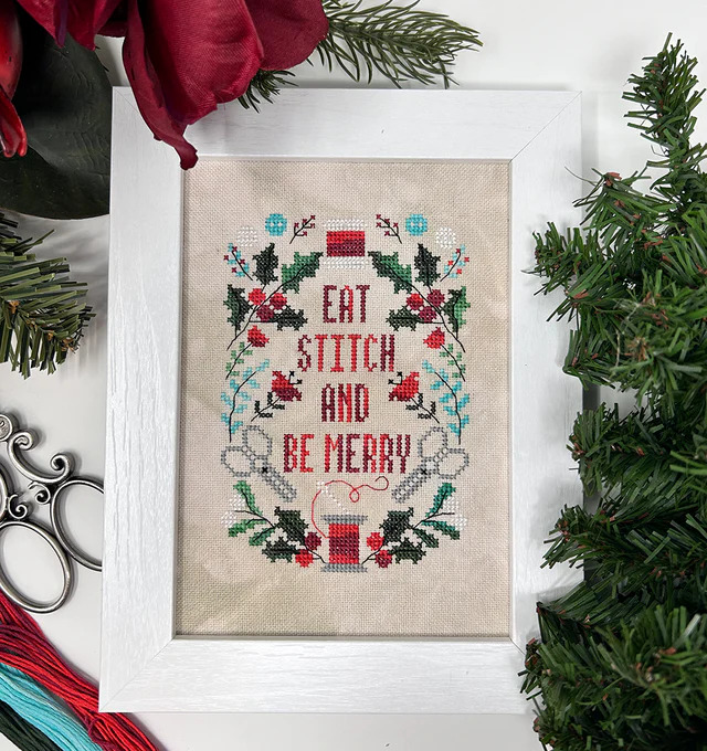 Stitch And Be Merry - Christmas Cross Stitch Pattern