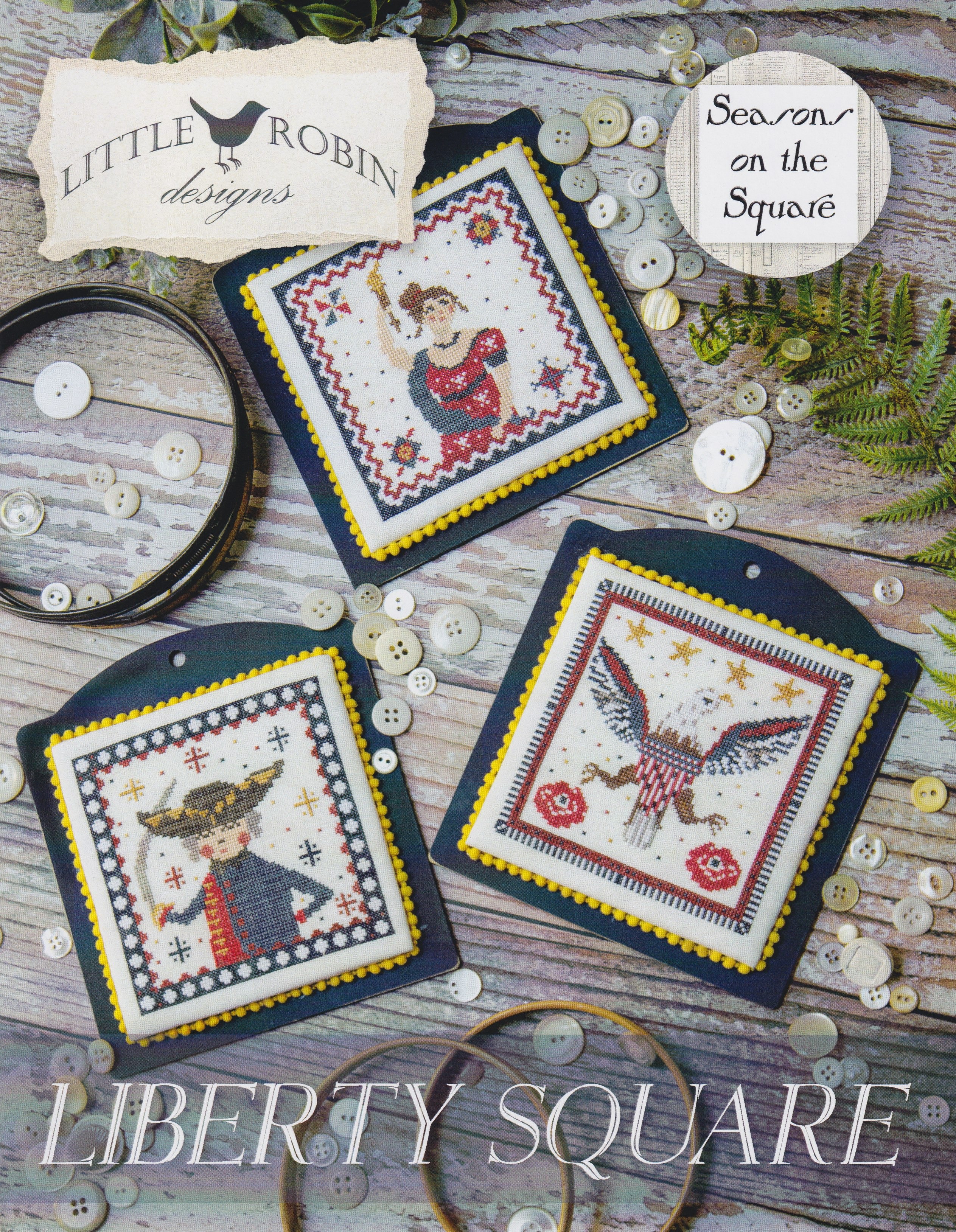 Liberty Square - Patriotic Cross Stitch Pattern