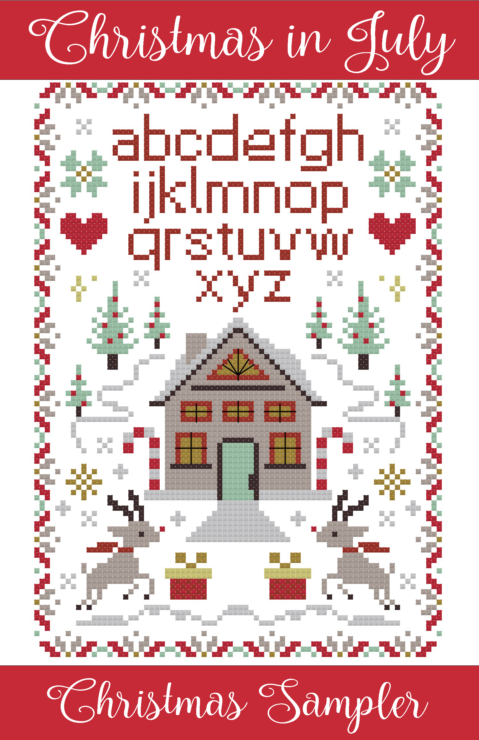 Christmas In July Christmas Sampler - Cross Stitch Pattern