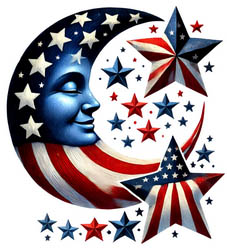 Patriotic Moon - Needle Minder