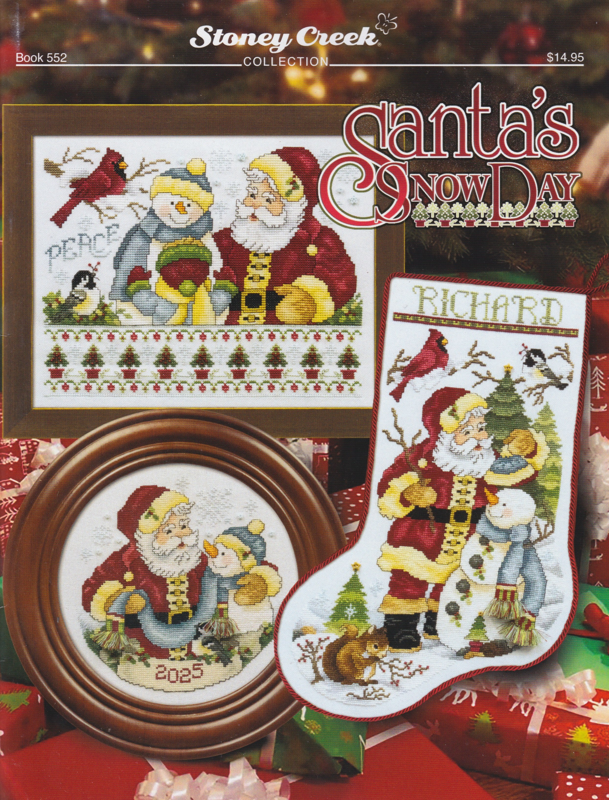 Santa's Snow Day - Christmas Cross Stitch Pattern
