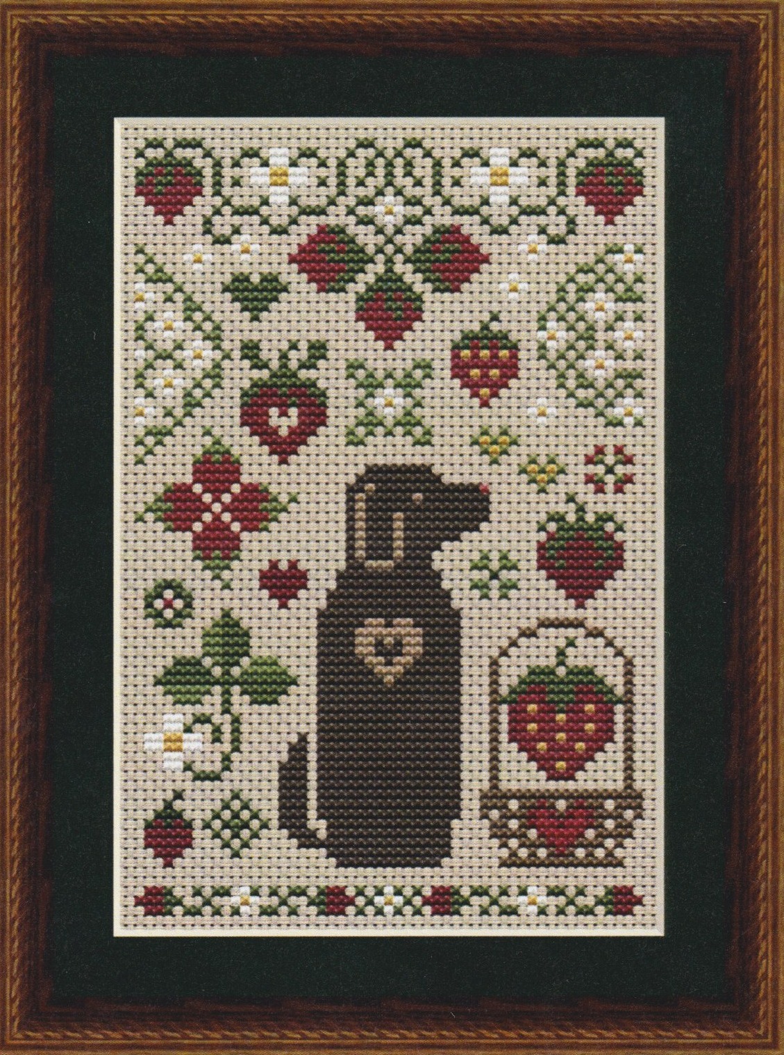 Strawberry Dog - Cross Stitch Pattern 