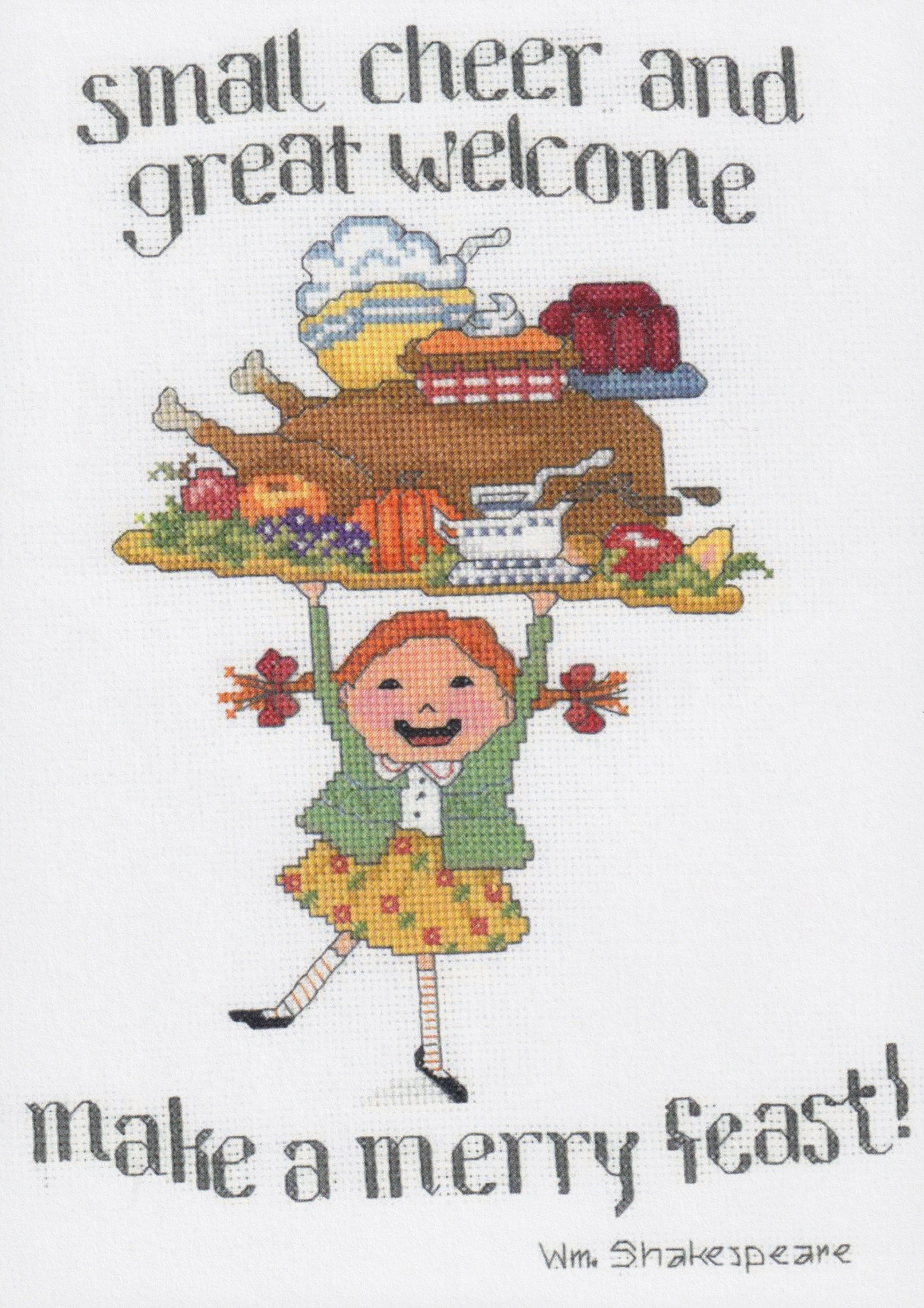 Merry Feast - Thanksgiving Cross Stitch Pattern 