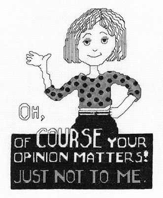 Your Opinion - Cross Stitch Pattern 