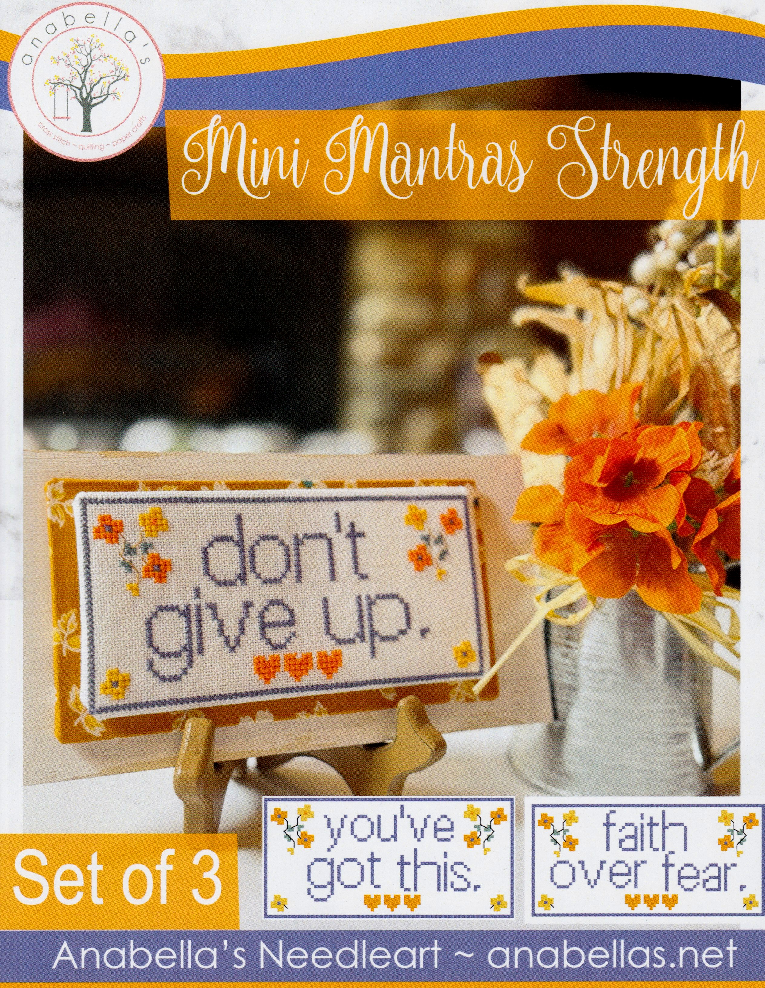 Mini Mantras Strength - Cross Stitch Pattern 