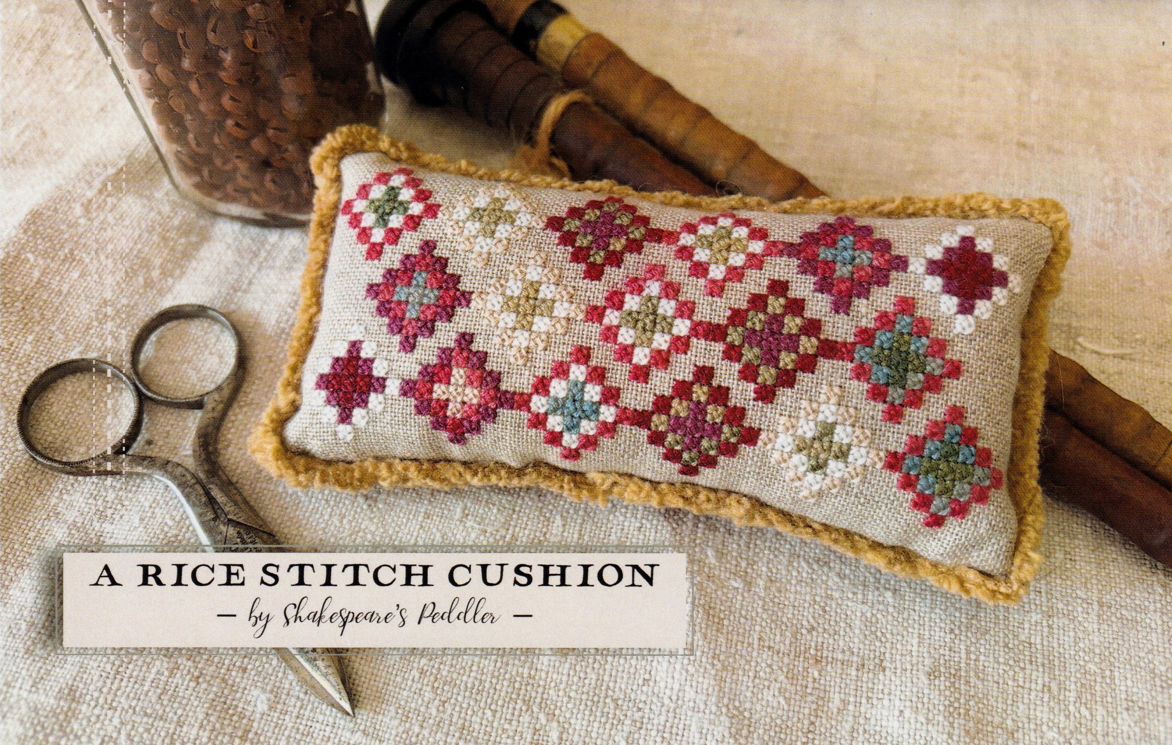 Rice Stitch Cushion - Cross Stitch Pattern