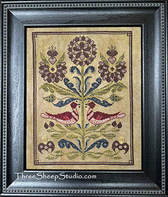 1750 Lancaster Country Fraktur - Cross Stitch Pattern