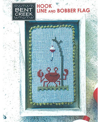Hook Line And Bobber Flag - Cross Stitch Pattern