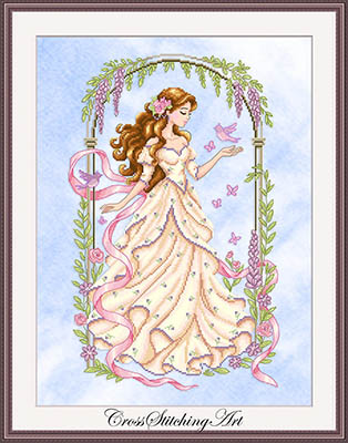 Florienne, The Fluttering Charm - Cross Stitch Pattern