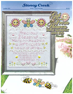Gift From Heaven Baby Sampler - Cross Stitch Pattern