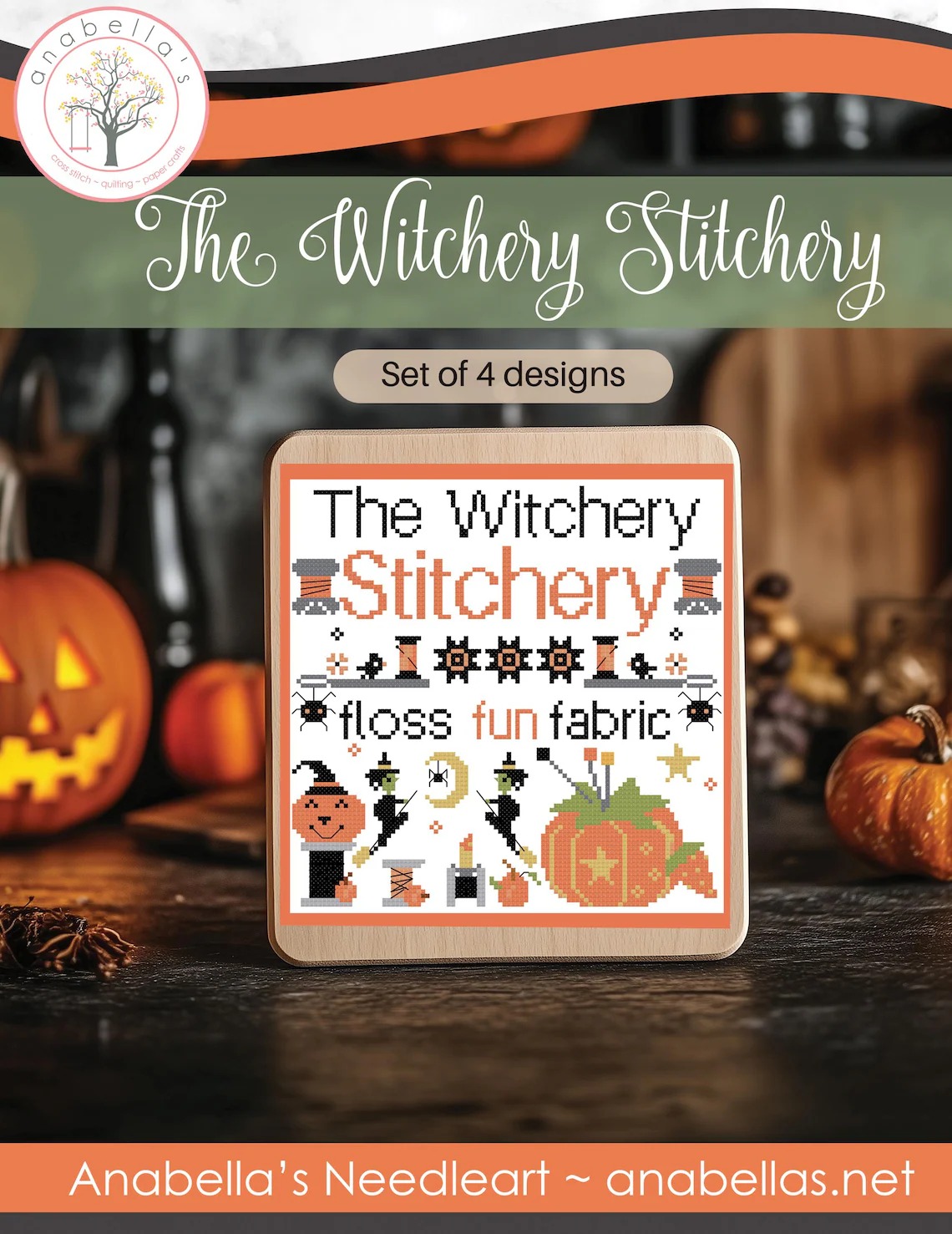 Witchery Stitchery - Halloween Cross Stitch Pattern 