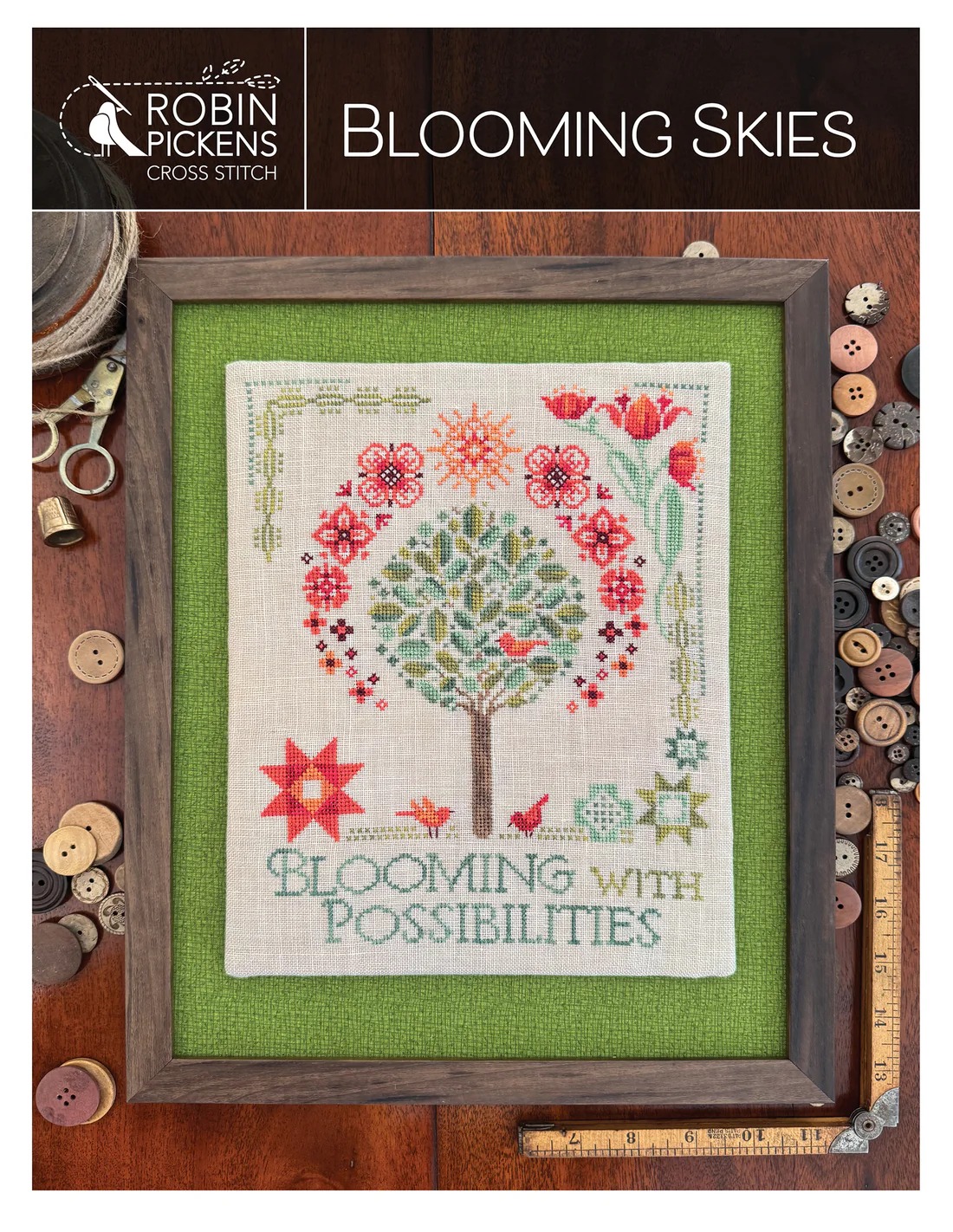 Blooming Skies - Cross Stitch Pattern