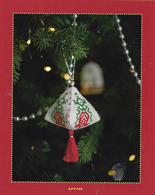 Teardrop Tulips - Christmas Ornament Cross Stitch Pattern 