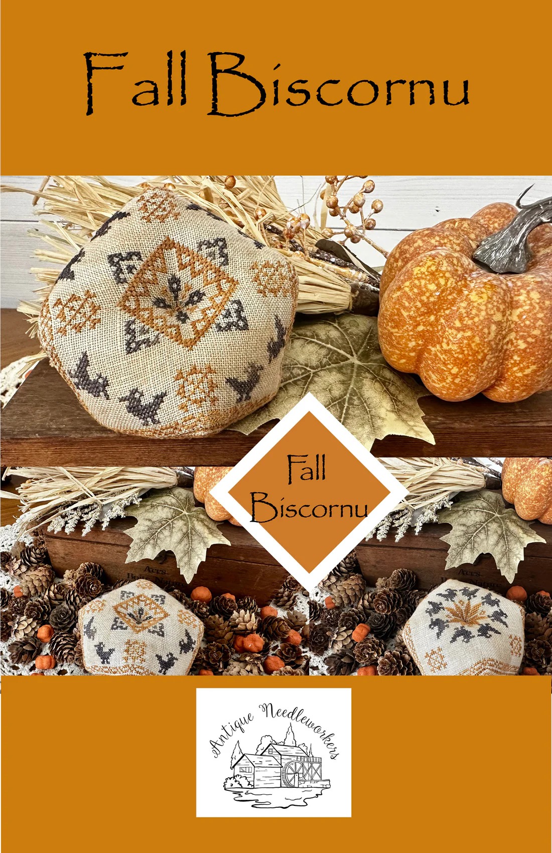 Fall Biscornu - Cross Stitch Pattern