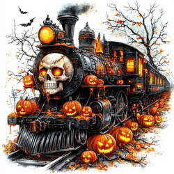 Halloween Train Magnet - Needle Minder