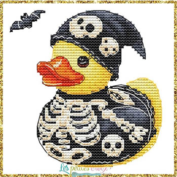 Ducks Collection Skeleton - Halloween Cross Stitch Pattern