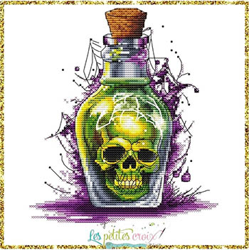 Old Skully - Halloween Cross Stitch Pattern